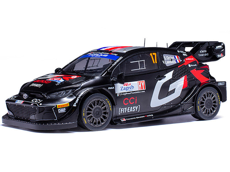 Toyota Yaris Rally 1, WRC, Kroatijos ralis, 2024 m., #17, S.Ogier/V.Landais, 1:18 IXO