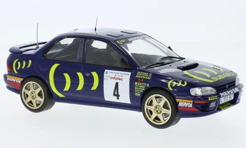 Subaru Impreza 555, Rallye WM, Tour de Corse, 1995, #4, C.McRae/D.Ringer, 1:24 IXO