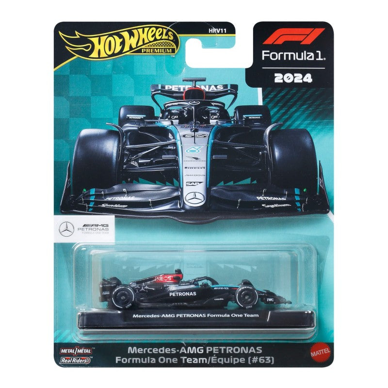 HOT WHEELS PREMIUM F1 Mercedes–Benz George Russell bolidas 63 (JBM18)